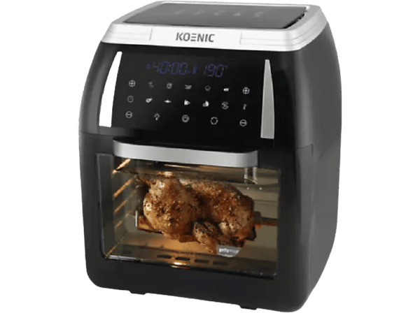 Freidora de aire Koenic KAF 121821 1800 W 12 l Hasta 200 ºC Pantalla LED Negro