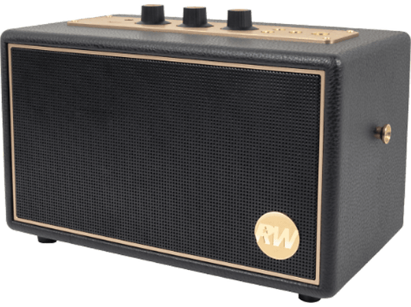 (❤️‿❤️) Opiniones Altavoz bluetooth PEAQ PPA 550-RW Retro  60W  Bluetooth  8h Autonomía  Edición Robbie Williams  True Wireless  Negro