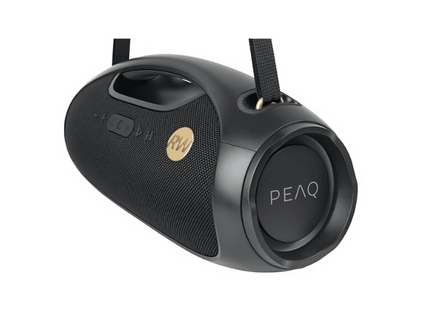 Altavoz bluetooth PEAQ PPA 600-RW 60W Potencia RMS 120W Potencia Total 8h Autonomía Edición Robbie Williams Subwoofer Iluminación RGB Negro