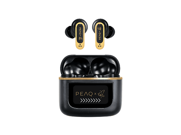 (❤️‿❤️) Auriculares True Wireless PEAQ PTW-5000-RW 32h Autonomía Cancelación de Ruido Bluetooth Negro