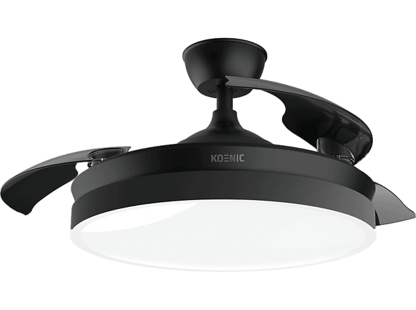 (❤️‿❤️) Opiniones Ventilador de techo Koenic EU01_108553  35W  6 Velocidades  Aspas Invisibles  Temporizador  3 Tonos de Luz  Negro