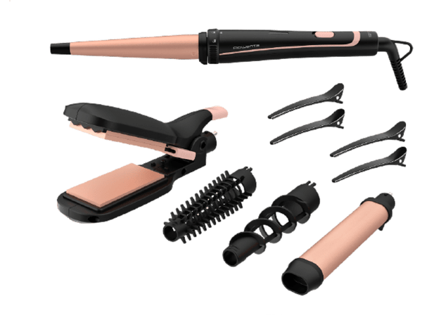 Moldeador Rowenta Multistyler Infinitos Looks 14 en 1 CF4230 190 °C Revestimiento cerámico Negro