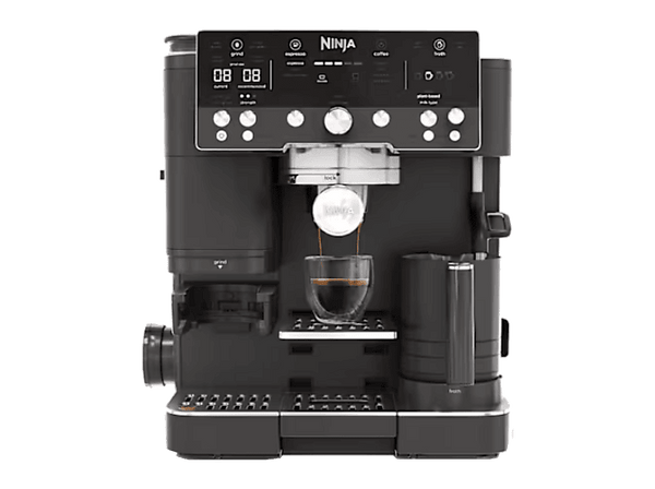 Cafetera express Ninja Luxe Café Premier ES601EU 9 bar 1650W 2 Tazas Capacidad del depósito 2L Capacidad de café en grano 250g Negro