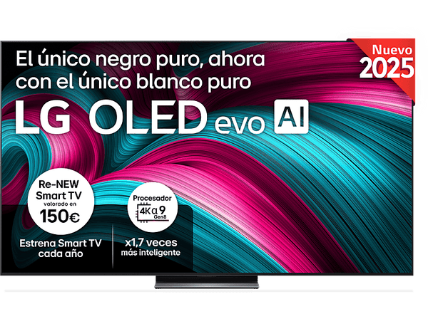 TV OLED 83 LG OLED83C54LA OLED 4K Procesador Inteligente α9 AI Processor 4K Gen8 Smart TV DVB-T2 (H.265) Negro