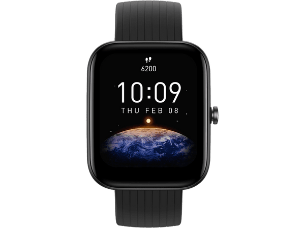 Smartwatch Amazfit Bip 3 Pro 20 mm 1.69 TFT GPS+GLONASS BT 5.0 5ATM 280 mAh Autonomía 14 días Negro