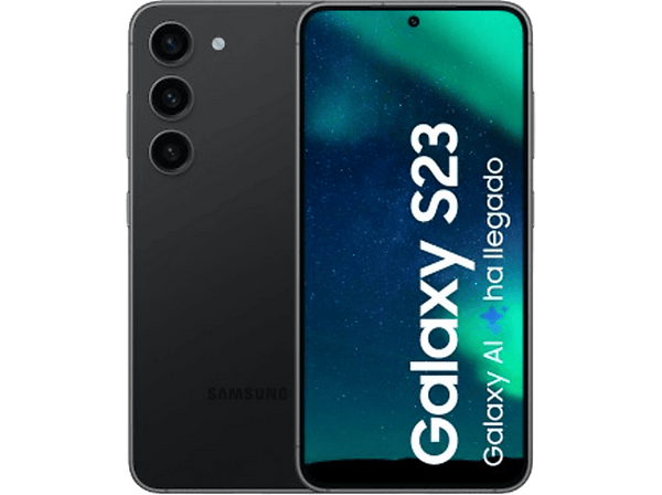 Móvil Samsung Galaxy S23 5G Phantom Black 128GB 8GB RAM 6.1 FHD+ Qualcomm Snapdragon 3900mAh Android 13
