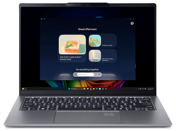 Portátil Acer Swift Go 14 AI SFG14-64-R0YP Copilot+ PC 14 WUXGA AMD Ryzen™ AI 7 350 50 TOPS 32GB RAM 1TB SSD Radeon™ 860M Windows 11 Home