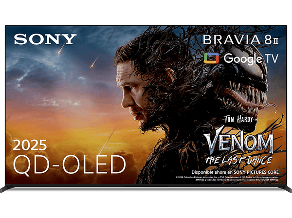 TV QD-OLED 55 Sony Bravia 8 II Procesador XR con IA Smart TV (Google TV) IMAX Dolby Atmos/Vision Chromecast Airplay PS5 120Hz Eco 55XR8M2