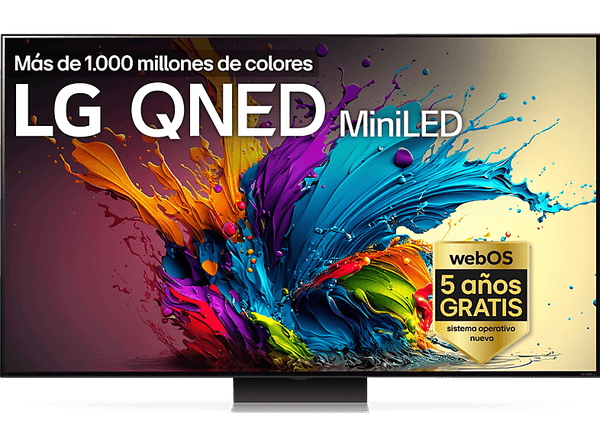 TV QNED 75 LG 75QNED91T6A UHD 4K Procesador Inteligente 4K α8 Smart TV DVB-T2 (H.265) Negro Dark Meteor Titan