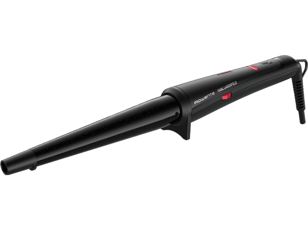 (❤️‿❤️) Opiniones Moldeador Rowenta x Karl Lagerfeld CF324L Keratin & Glow Hasta 200 ºC Cable giratorio 360 º Calentamiento 45 s Negro y rojo