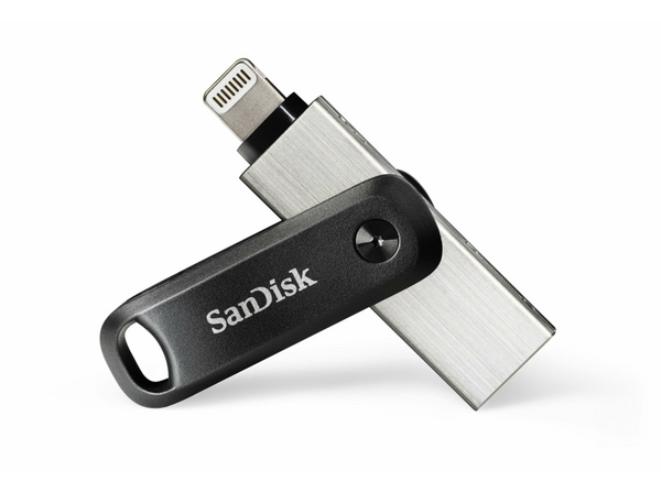 Pendrive de 128 GB Sandisk SDIX60N-128G-GN6NE Para iPhone y iPad Negro