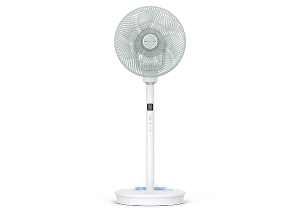 (❤️‿❤️) Ventilador de pie Rowenta QV5050 20W 18 dB (A) 1800 m3/h 20 Velocidades 3 Alturas Temporizador 30 horas de autonomía 7 Aspas Blanco