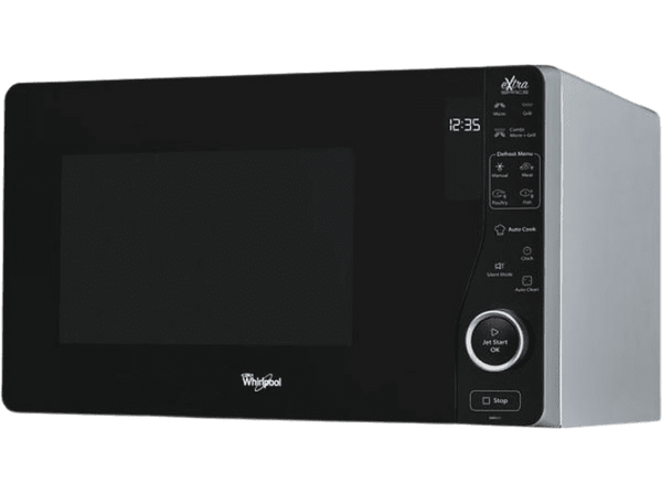 Microondas Whirlpool MWF421SL Grill Potencia 800W 6 niveles Función descongelación 25 litros Negro