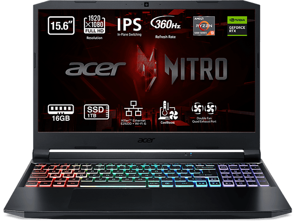Portáti gaming Acer AN515-45-R5ZJ 15.6 Full HD AMD Ryzen™ 9 5900HX 16GB RAM 1TB SSD GeForce RTX™ 3080 Sin sistema operativo