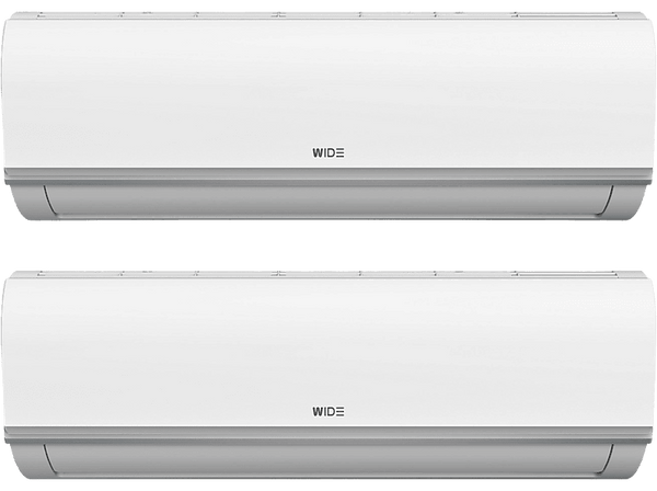 Aire acondicionado Split 2 x 1 Wide WDS12IUL3ECO-R32-I  WD2MS14912IULECOR32  2000+3000fg/h  Inverter  Bomba calor