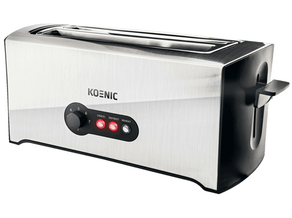 Tostadora Koenic KTO 4331 M 1600 W 4 rebanadas Descongelación Plata