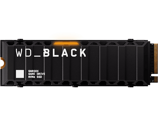 Disco duro SSD interno 8TB WD_BLACK SN850X NVMe SSD Con disipador de calor PlayStation®5 M.2 2280 Negro