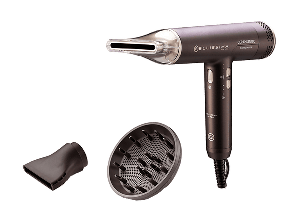 (❤️‿❤️) Opiniones Secador Bellissima Ceramisonic 1700 W 3 Niveles Temperatura 3 Niveles Ventilador Difusor incluido Tecnología Ion Ceramic Deep Brown-Rose Nude