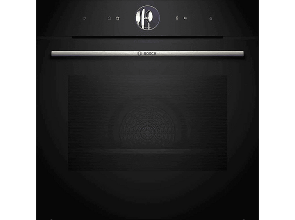 Horno a vapor Bosch HSG7361B1  Multifunción  Hidrolítica  71 l  Steam Plus  Pantalla táctil TFT Plus  59.4 cm  Negro