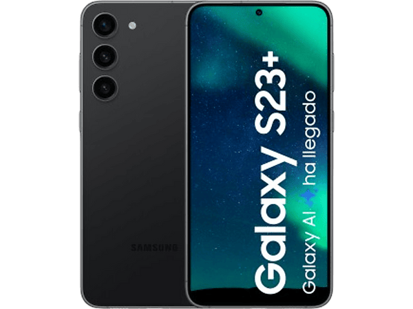 Móvil Samsung Galaxy S23+ 5G Phantom Black 256GB 8GB RAM 6.6 FHD+ Qualcomm Snapdragon 4700mAh Android 13