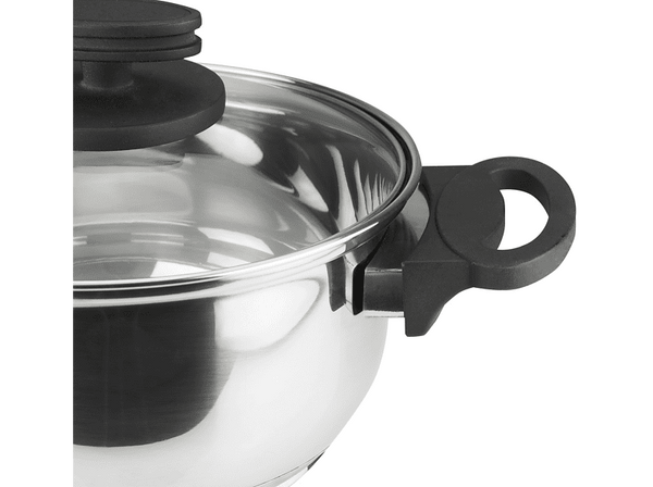 Batería de cocina Magefesa Style 5 Pzas Especial Inducción 2 Ollas 1 Cazo Inox
