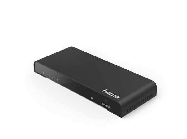 Conmutador HDMI Hama 00121770 3 entradas HDMI Control remoto Negro