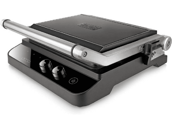 (❤️‿❤️) Opiniones Grill Black & Decker BXGR2000E 2000 W Apertura 180º Doble placa (grill y lisa) Termostato Negro
