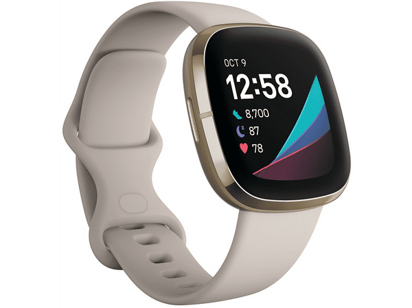 Smartwatch Fitbit Sense Blanco Marfil Avanzado de Salud Métricas de Salud exclusivas + 6 días batería.