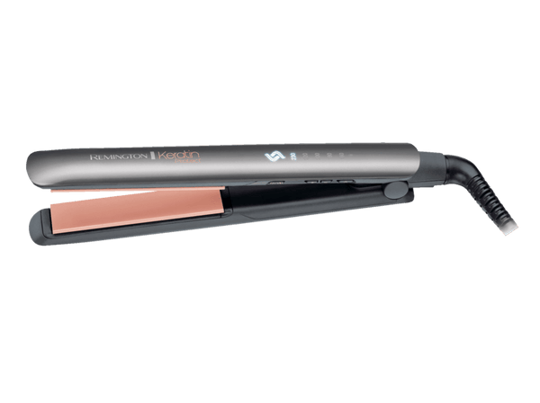 Plancha de Pelo Remington S8598 Revestimiento cerámico Keratina y aceite de almendras 5 niveles