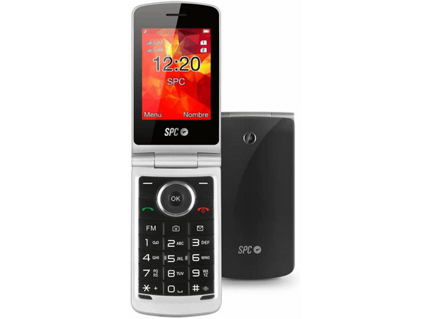 Móvil SPC Opal Para 500 contactos Con tapa Bluetooth Cámara Radio FM Dual SIM Negro