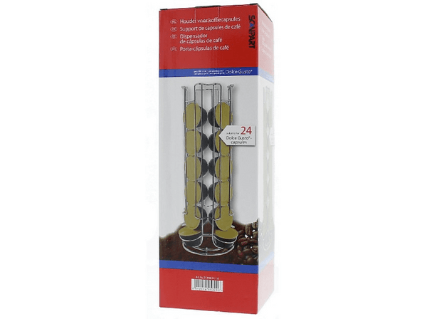 Porta cápsulas Menz & Konecke Scanpart (27.900.021.18) Para 24 cápsulas Nescafé Dolce Gusto Plata