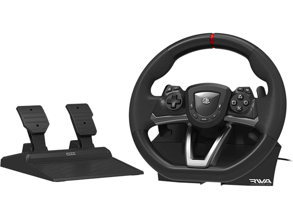 (❤️‿❤️) Volante Hori Racing Wheel Apex Para PS4 PS5 y PC 270° Negro + Pedales