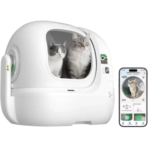 PETKIT Purobot Max Pro 2 Arenero Autolimpiable 76 L con Cámara IA xSecure