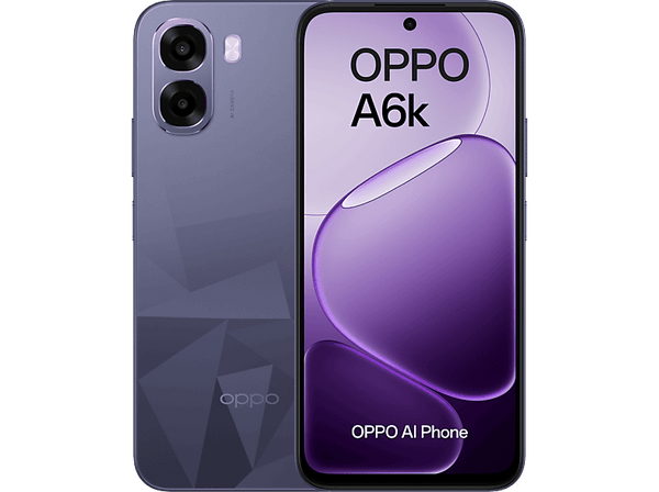 Móvil OPPO A6k Crystal Black 256 GB 4 GB RAM 6.75 LCD Qualcomm Snapdragon®685 (6nm) 6100 mAh