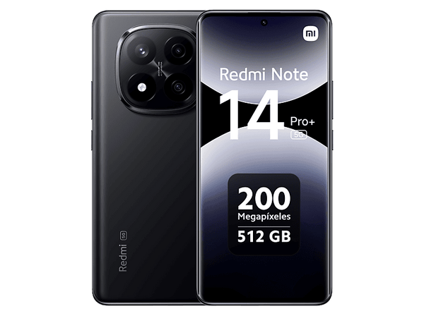 Móvil Xiaomi Redmi Note 14 Pro+  Midnight Black  256 GB  12 GB RAM  6.67 AMOLED  Snapdragon® 7s Gen 3 Mobile Platform  5110 mAh