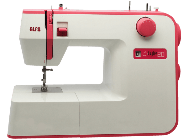 Máquina de coser Alfa STYLE 20 10 Puntadas Luz Led 70 W Blanca