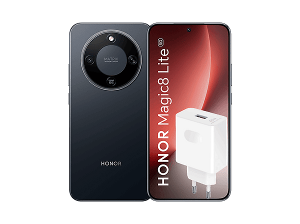 Móvil Honor Magic8 Lite  Midnight Black  512GB  8GB RAM  6.79 AMOLED de 4320 Hz  Qualcomm® Snapdragon® 6 Gen 4 (4nm)  7500 mAh  Incluye Cargador