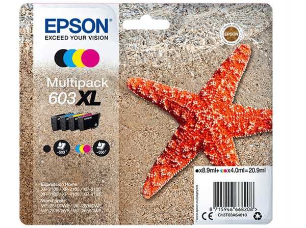 Pack cartuchos Epson Multipack 4 Colores 603XL Ink