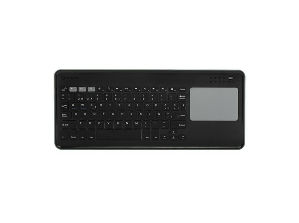 Teclado inalámbrico Silver Ht ToucHPad Wireless Kb Silver Ht 78 teclas Bluetooth 3.0 Negro Gris