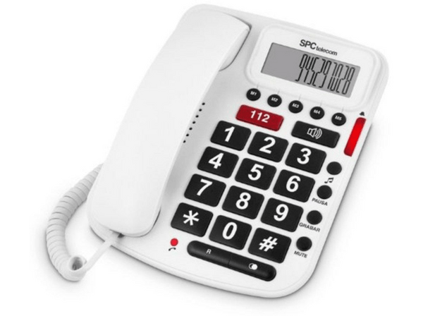Teléfono SPC 3293 B Manos libres Identificación de llamada Blanco