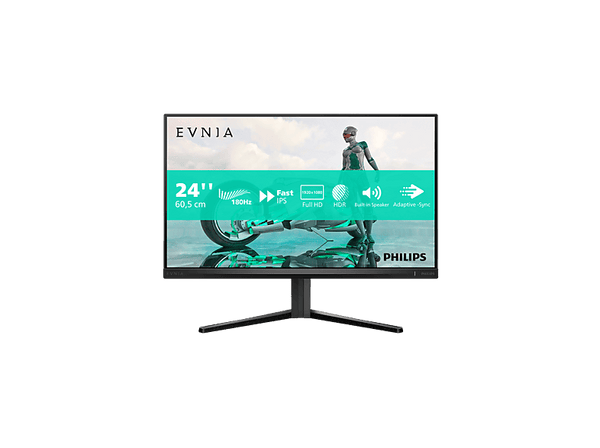 Monitor gaming Philips 24M2N3200S  23.8 Full-HD  180 Hz  0.5 ms  IPS  Evnia 3000  HDR10  Negro
