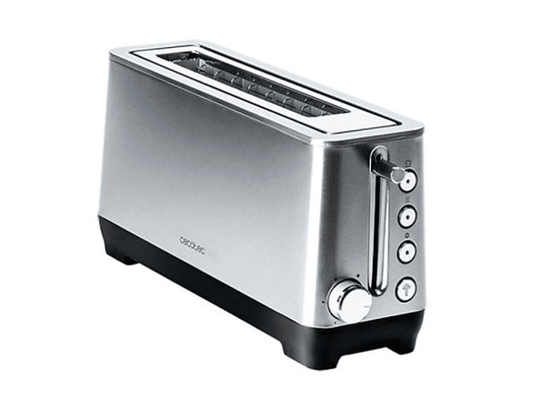 Tostadora Cecotec Vertical Bigtoast Extra  1100 W  1 Ranura  6 Niveles  2 Rebanadas  Inox