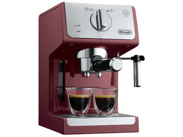 Cafetera express De Longhi ECP33.21.R 1100W 15 bares 1.1 L Sistema Cappuccino Rojo