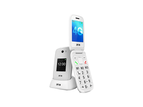 Móvil SPC Harmony 2 Blanco 48 MB 1600 mAh Doble Pantalla de 2,8 + 1,77 Timbre alto 104dB Teclas XL Botón SOS IP44
