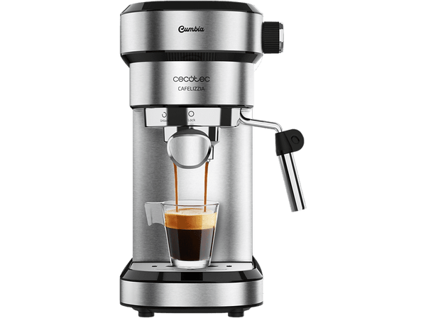 Cafetera express Cecotec Cafelizzia 790 Steel 1350W Calentamiento rápido 20 bar 1.2 L 1-2 cafés Inox