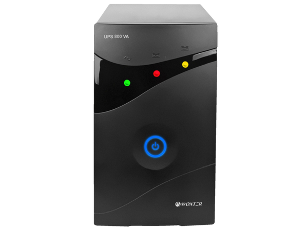 SAI Woxter UPS 800 VA Microprocesador Display LED Alarma acústica Autonomía 8-15 minutos Negro