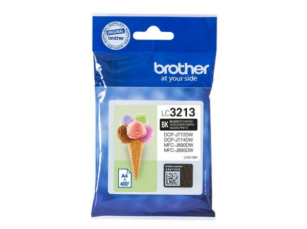 Cartucho de Tinta Brother LC-3213BK 400 Páginas Negro