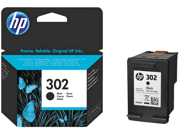 Cartucho de tinta HP 302 Negro F6U66AE