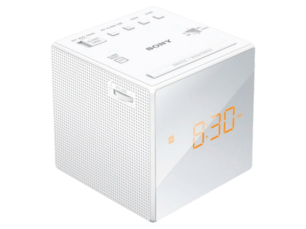 Despertador Sony ICF-C1W Blanco 1 alarma Radio AM/FM