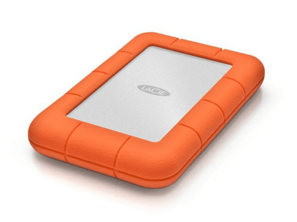 Disco duro 2 TB LaCie Rugged Mini USB-A 3.0 (3.1 Gen 1) Aluminio Naranja